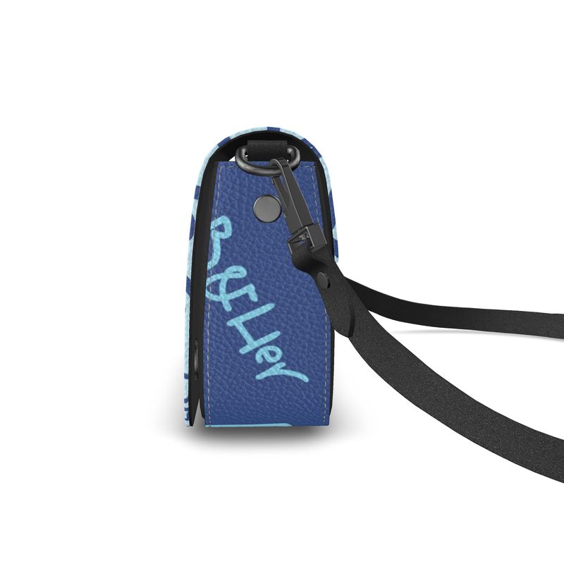 Benjamin Blue Flap Over Box Bag