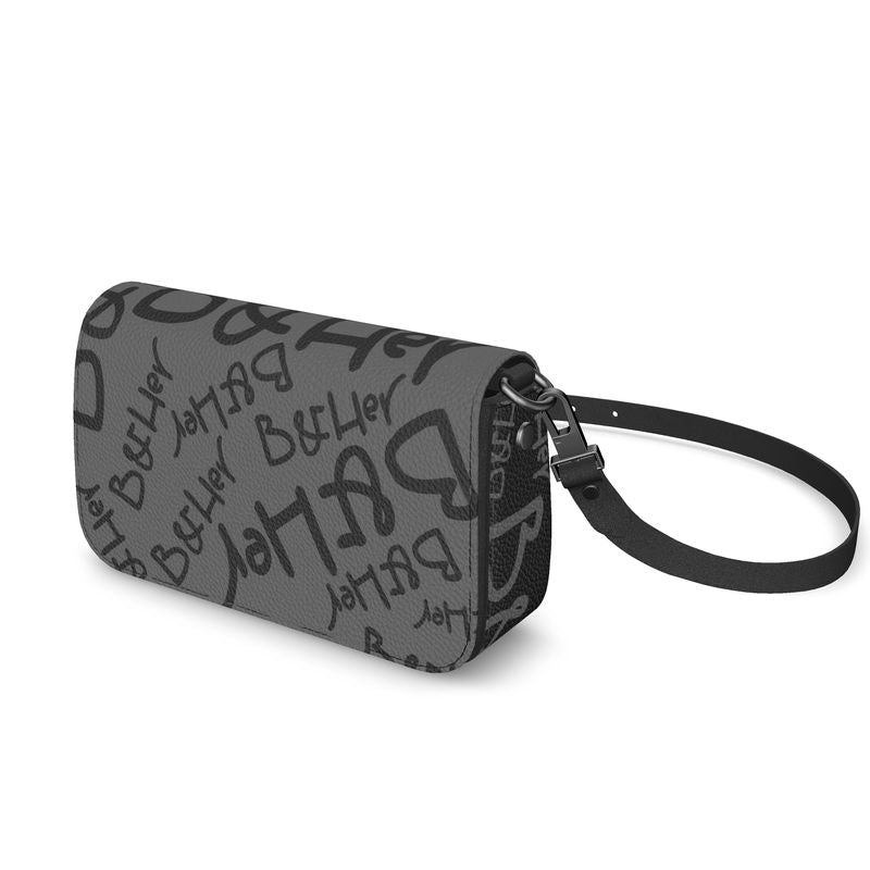 Ms. Black Flap Over Box Bag
