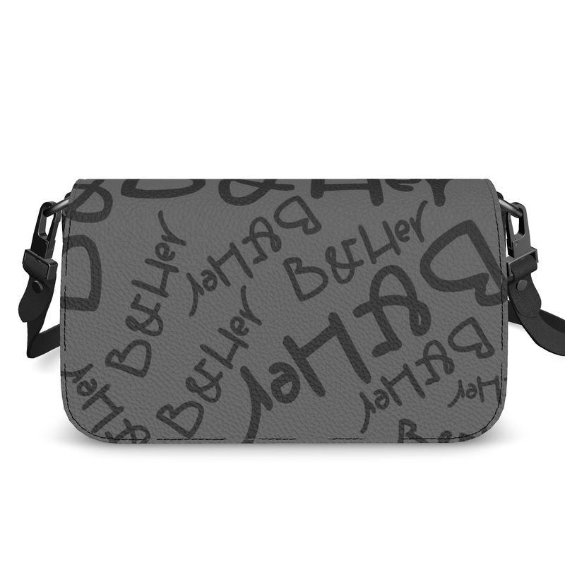 Ms. Black Flap Over Box Bag