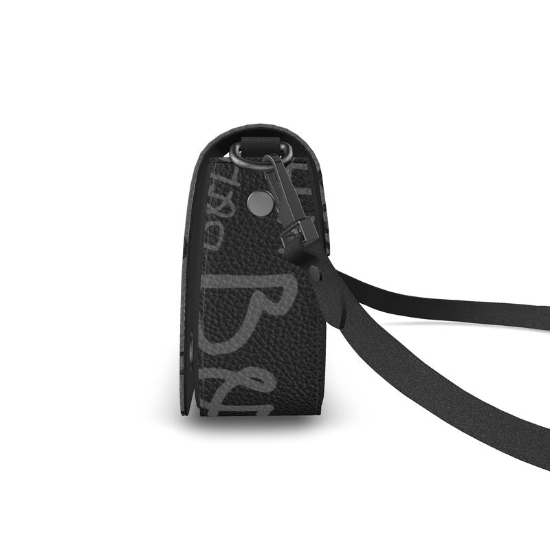 Ms. Black Flap Over Box Bag